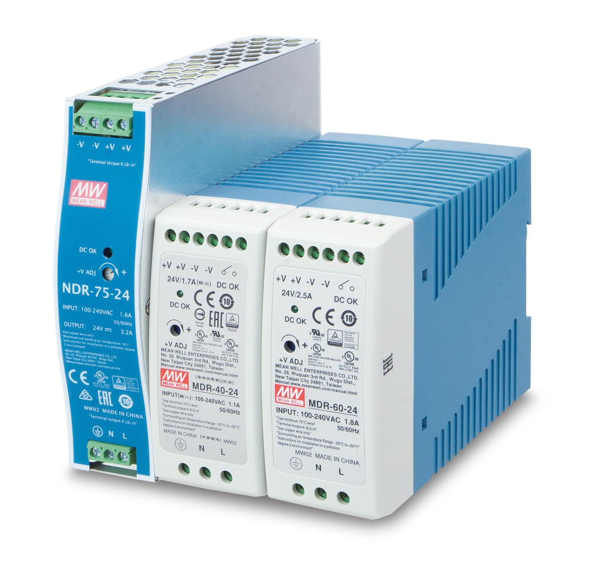 PLANET PWR-40-24 unidad de fuente de alimentación 40 W Azul, Blanco, 100-240 V, Sobrevoltaje, Sobrecarga