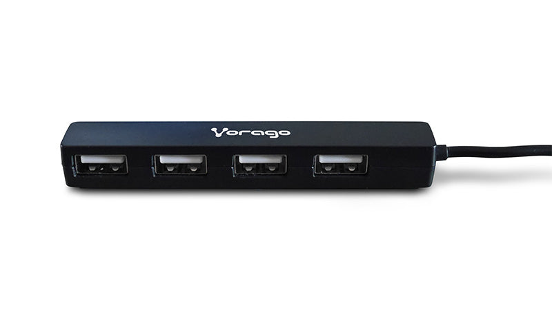 Vorago HU-100 nodo concentrador 480 Mbit/s Negro, USB 2.0, Windows 7 Home Basic, Windows 7 Home Basic x64