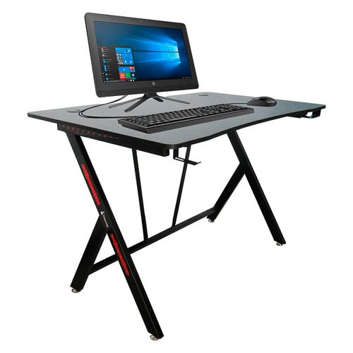 Escritorio De Trabajo Nextep Hogar/Oficina Base Metálica 115X73Cm Color Negro - Ne-654N FullOffice.com