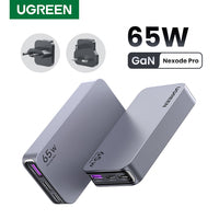 25356 - Ugreen Cargador Rápido GaN / 65W / 3 Puertos 25356