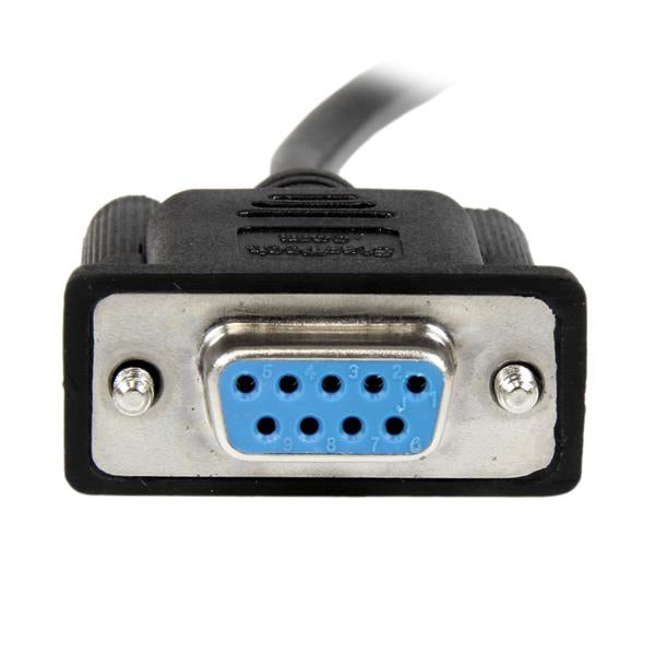 StarTech.com Cable de 2m Nulo de Módem Serie RS232 DB9 - Hembra a Hembra - Color Negro Cable Negro 2 m DB-9 DB-9