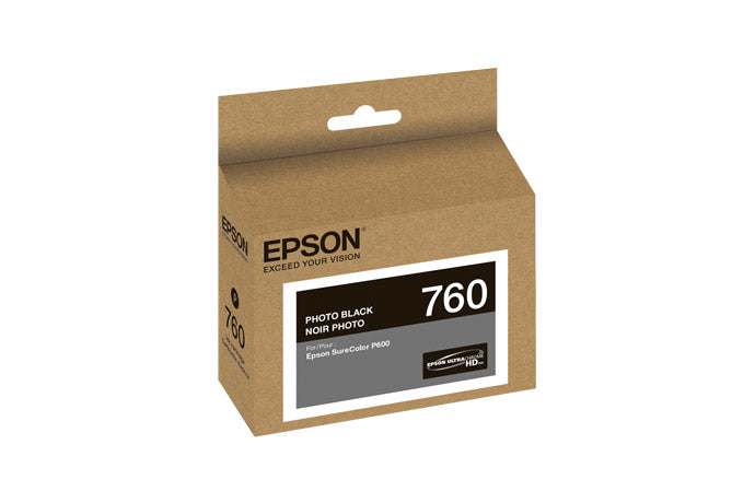 Epson T760120 - New T760 Ultrachrome HD Photo Black Ink Cartucho de Tinta Tinta a base de pigmentos SureColor Photo P600 1 pieza(s) 25,9 ml