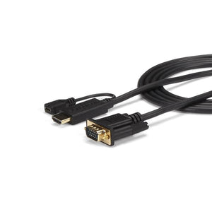 StarTech.com Cable de 3m Conversor Activo HDMI a VGA - Adaptador 1920x1200 1080p Cable Derecho Derecho USB 3 m