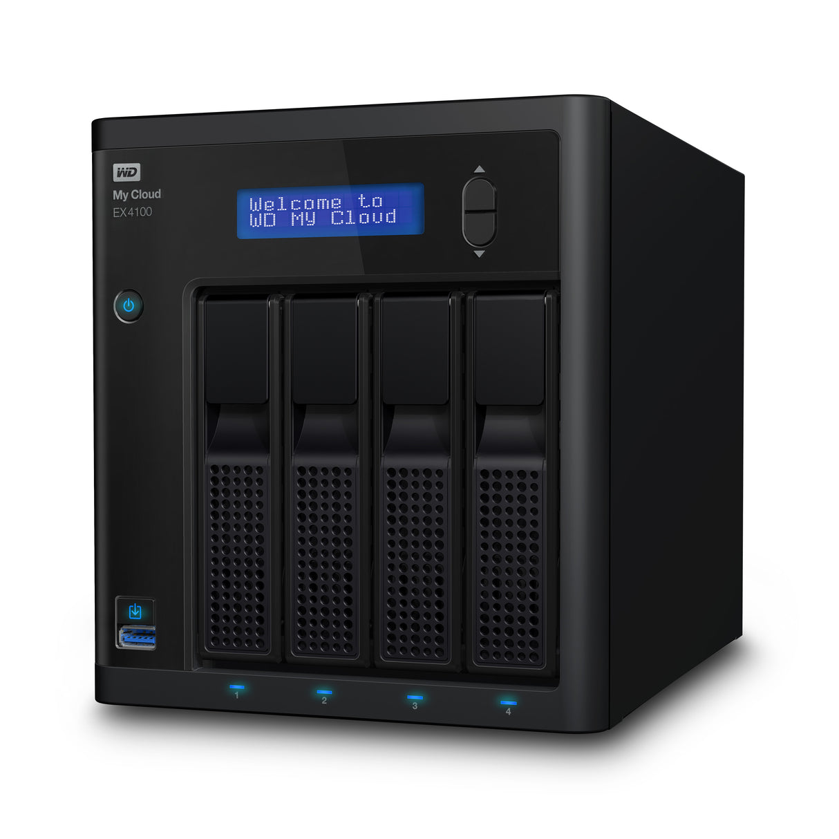 Western Digital My Cloud EX4100, 24TB NAS Escritorio Marvell Armada 388 2 GB DDR3 Unidad de disco duro My Cloud OS Negro