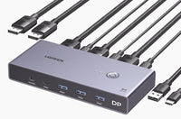 25962 - Ugreen Conmutador KVM DisplayPort / 8K@60Hz / HDR 25962