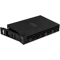 25SATSAS35 - StarTech.com Conversor de Disco Duro SATA SAS de 2,5" Pulgadas a SATA de 3,5"- Plástico paneles accesorios para ordenadores Negro Plástico Poder CE, FCC