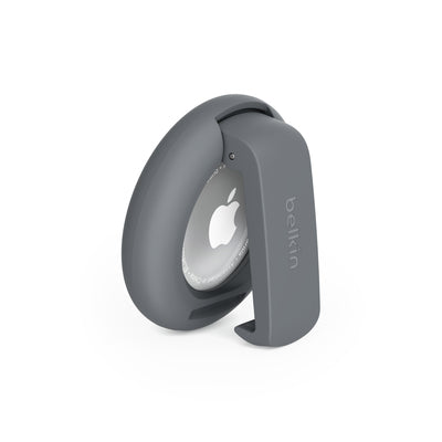 SOPORTE SEGURO C/CLIP GRIS PARA AIRTAG