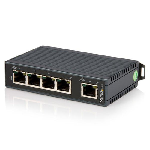 StarTech.com Switch Conmutador Industrial Ethernet de 5 Puertos RJ45 de Montaje en Carril DIN Dispositivo de redes No ad