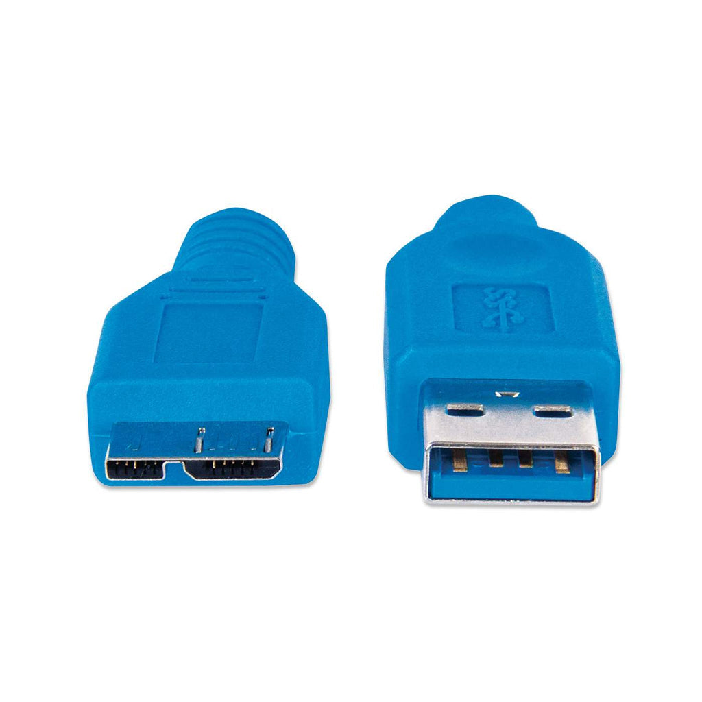Manhattan Cable para Dispositivos USB Micro-B de SúperVelocidad Cable USB 3.2 Gen 1 (3.1 Gen 1) USB A Micro-USB B Macho/Macho
