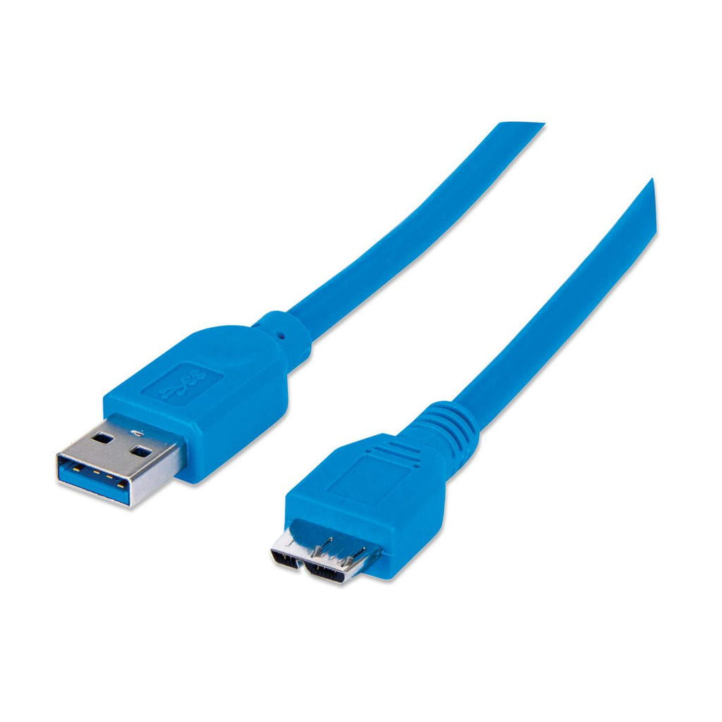 Manhattan Cable para Dispositivos USB Micro-B de SúperVelocidad Cable USB 3.2 Gen 1 (3.1 Gen 1) USB A Micro-USB B Macho/Macho