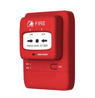 Hikvision J-SAP-HK1104 pulsador de alarma contra incendios Inalámbrico Rojo