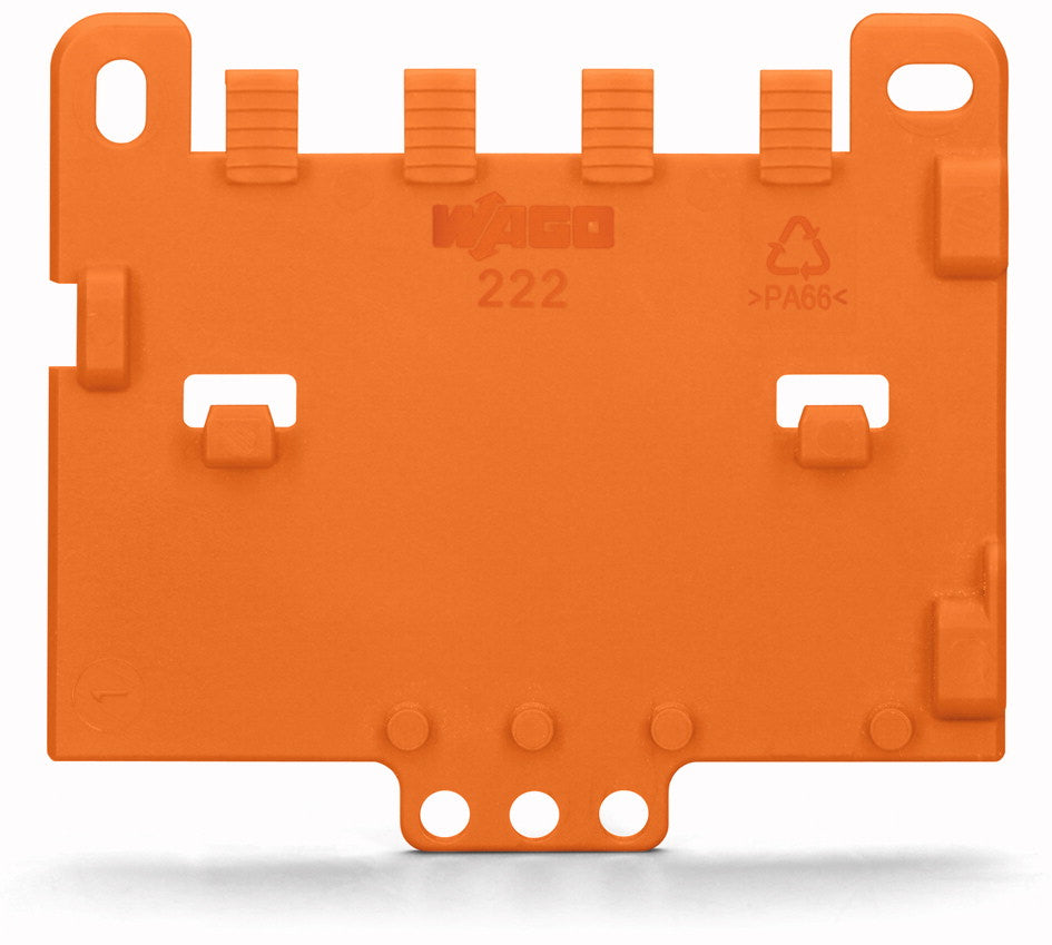 Wago 222-505 kit de montaje Naranja