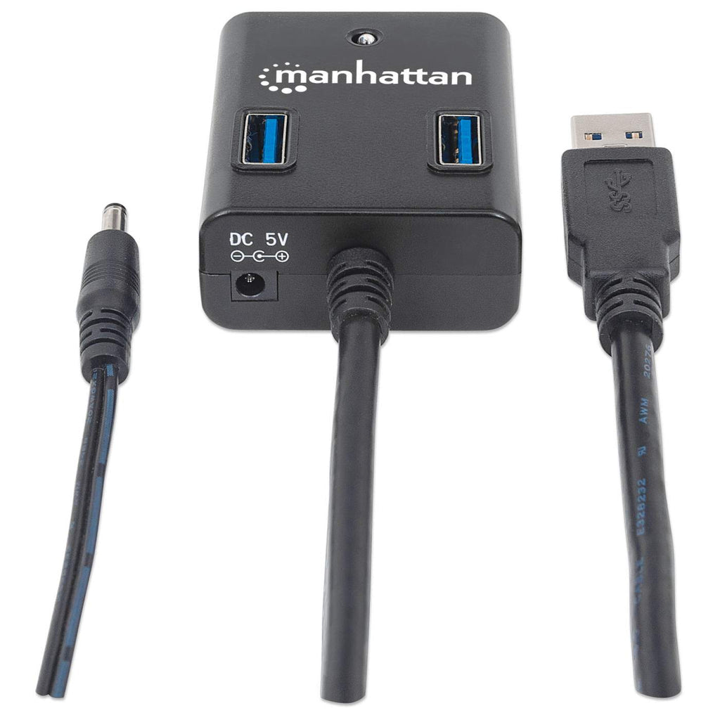 Manhattan Hub USB 3.0 de Supervelocidad hubs de interfaz USB 3.2 Gen 1 (3.1 Gen 1) Type-A USB 3.2 Gen 1 (3.1 Gen 1) Type-A 4 4