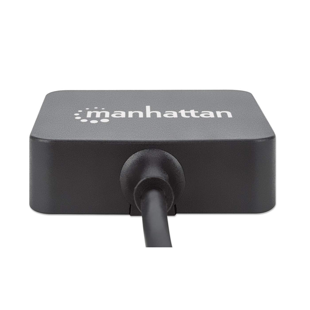 Manhattan Hub USB-A de 4 puertos, 4x USB-A, 5 Gbps (USB 3.0), Funciona por USB (sin fuente externa). Carga rápida: 1 pue