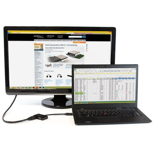 StarTech.com Adaptador DP de Audio/Vídeo para Viajes - Conversor DisplayPort a HDMI o VGA - 1920x1200 1080p Adaptadores
