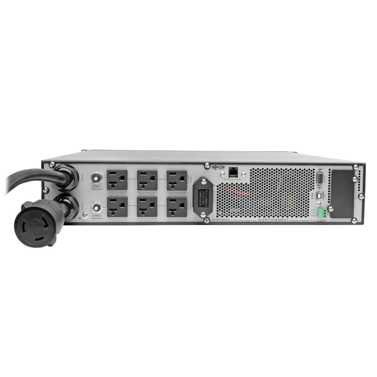 Tripp Lite SU3000RTXL2U UPS SmartOnline de doble conversión 120V 3kVA 2.7kW, en 2U de Rack / Torre, Autonomía Extendida,