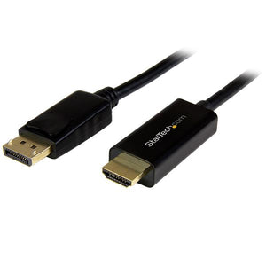 StarTech.com Cable Conversor DisplayPort a HDMI de 1m - Color Negro - Ultra HD 4K Cable Derecho Derecho 1 m DisplayPort