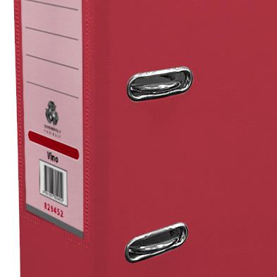 Techmakro KIT-0121 carpeta de cartón Carta Rojo, Anillo D, Almacenamiento, Cloruro de polivinilo (PVC)