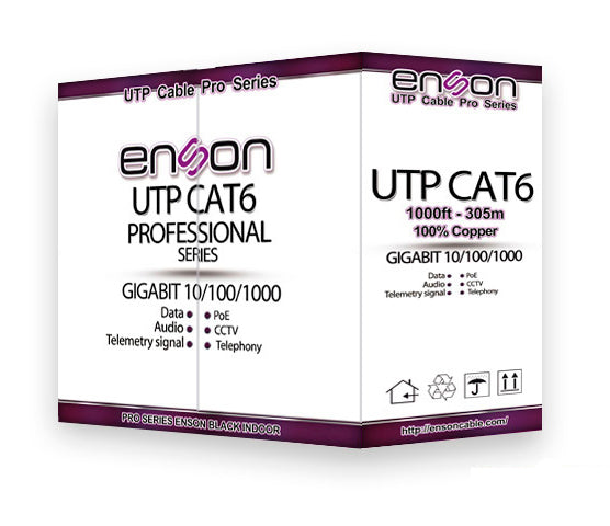 Enson 305m UTP Cat6 cable de red Gris U/UTP (UTP), 12261G305 | Cables de red