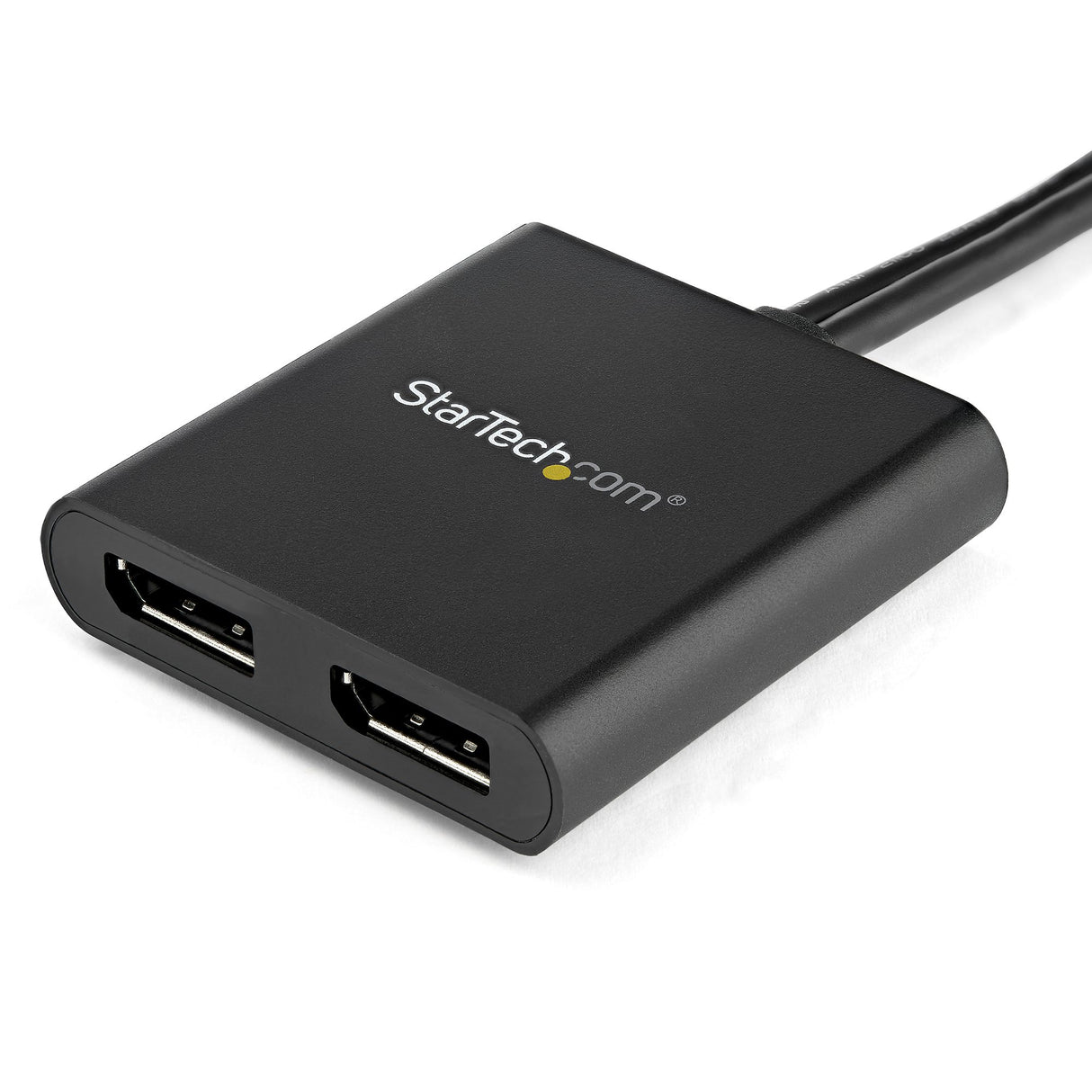 StarTech.com Hub MST de 2 Puertos DisplayPort 1.2 - Divisor Splitter DP de 2 Monitores - Adaptador DP a 2x DisplayPort 4K 30Hz - Alimentado por USB - Windows Solamente divisores de vídeo DisplayPort 2x DisplayPort 2 Negro