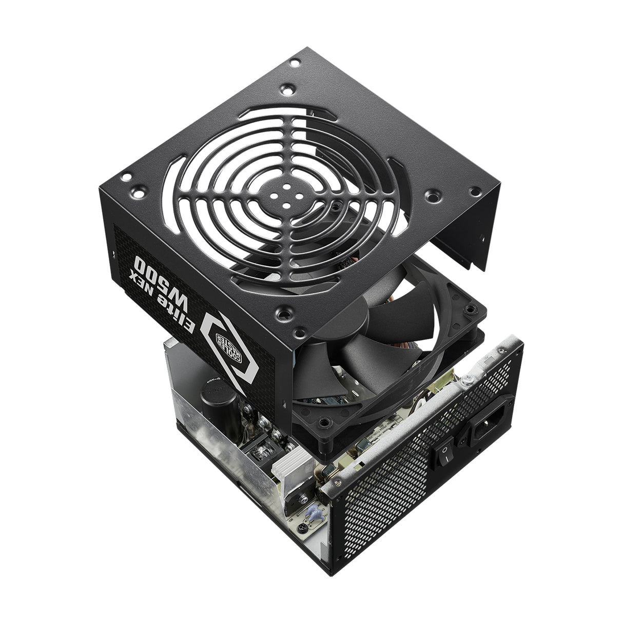 Cooler Master ELITE NEX White W500 unidad de fuente de alimentación 500 W 24-pines ATX ATX Negro, 100 - 240 V, Activo, 1
