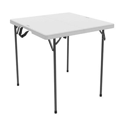MESA PLEGABLE LIFETIME 86.3 CM X 86.3 CM BLANCA CUADRADA 80273