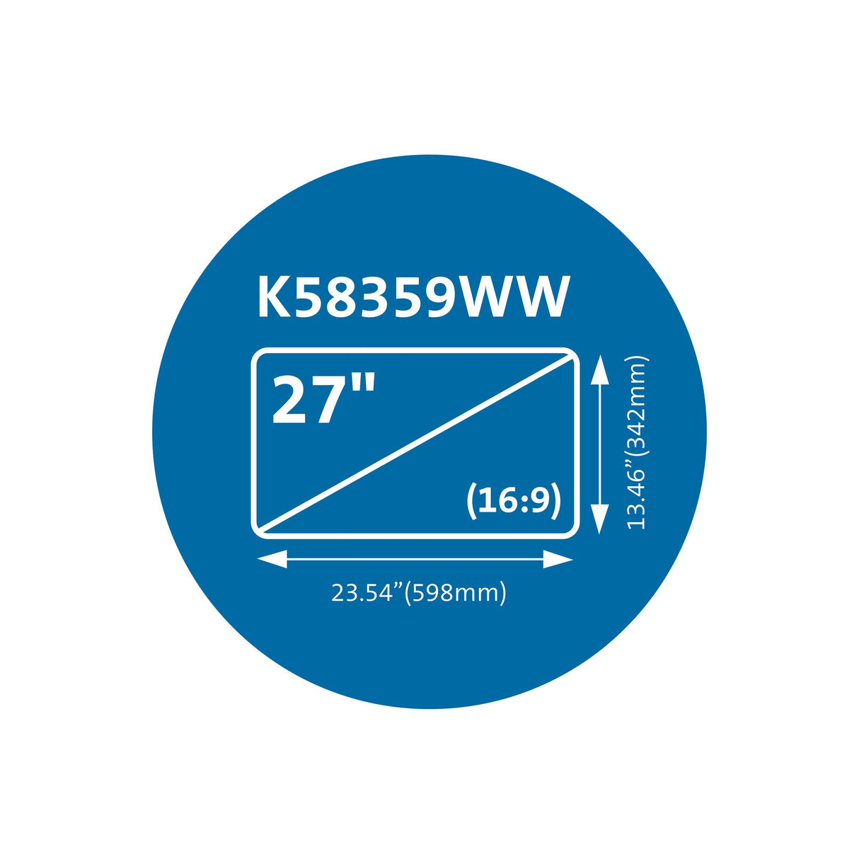 Kensington Filtro magnético de privacidad MagPro para monitores de 27" (16:9) Monitor