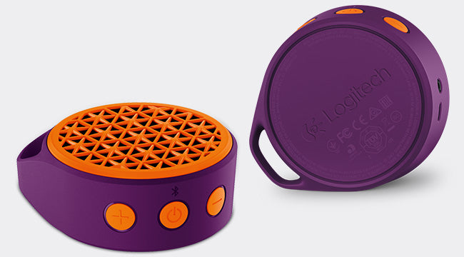 Logitech X50 Altavoz portátil mono Naranja, Púrpura 3 W, 1.0 canales, De 1 vía, 132 - 20000 Hz