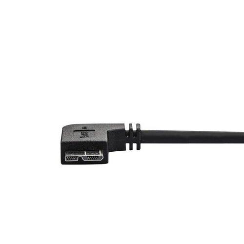 StarTech.com Cable delgado de 0,5m Micro USB 3.0 acodado a la derecha a USB A Cables USB USB 3.2 Gen 1 (3.1 Gen 1) USB A