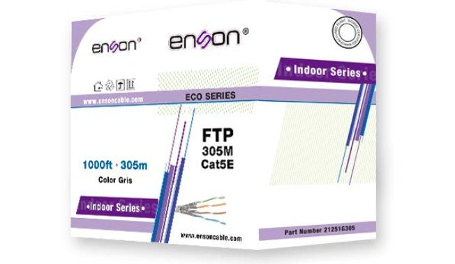 Enson 22251G305 cable de red Negro 305 m Cat5e F/FTP (FFTP)