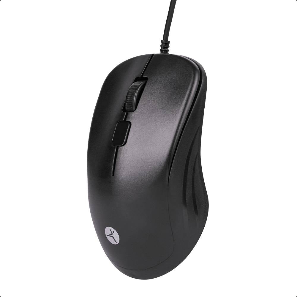 TechZone TZACMOA01 ratón Hogar Ambidiestro USB tipo A IR LED 1200 DPI, Negro