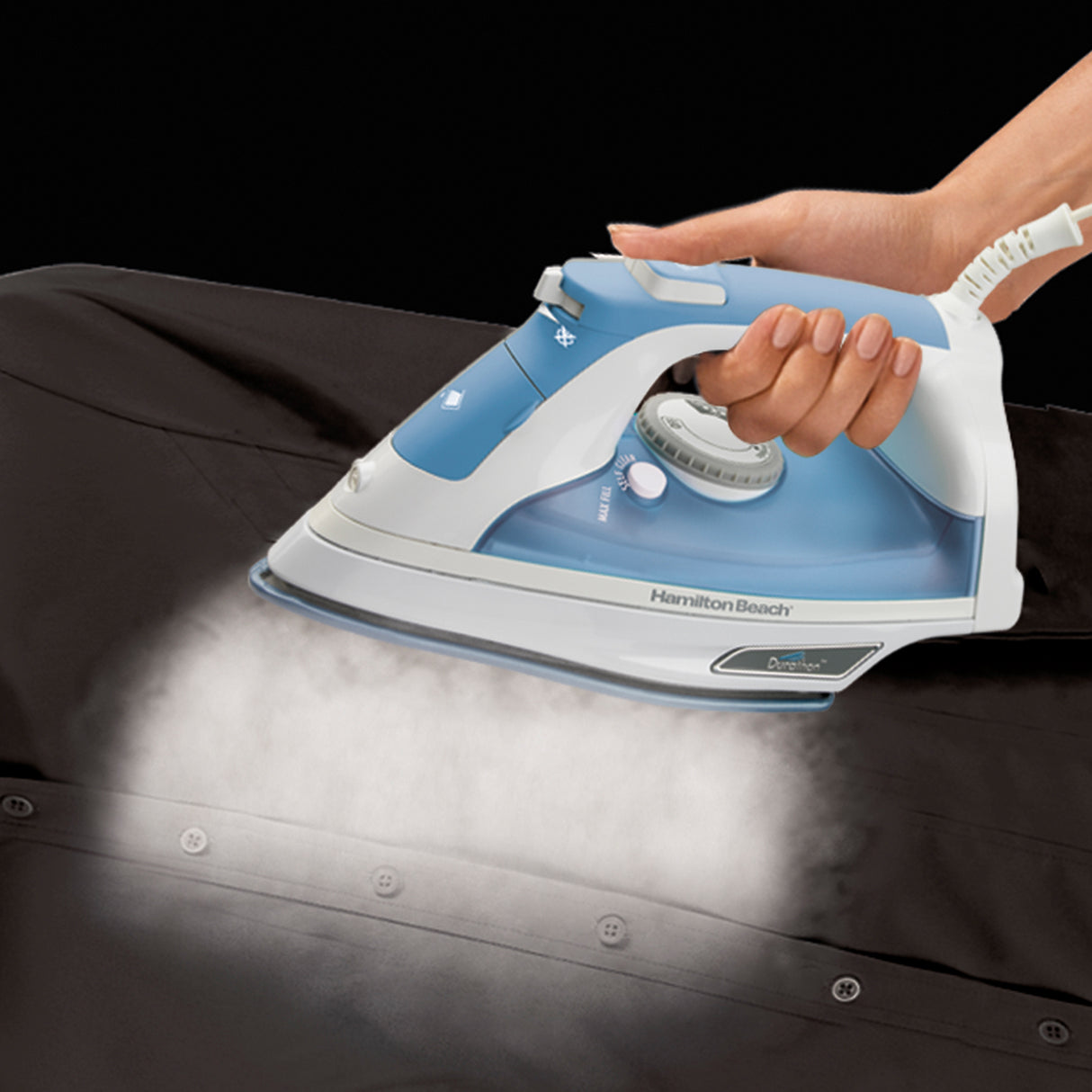 Hamilton Beach 19702-MX plancha Plancha en seco 1200 W Azul, Blanco | Planchas