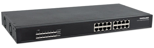 Intellinet Commutateur réseau (switch) Gigabit Ethernet PoE+ à 16 ports, 16 ports PoE, conforme IEEE 802.3at/af (PoE+/Po