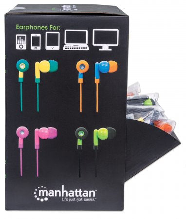Manhattan 178822 Auriculares Auriculares Dentro de oído Música Multicolor