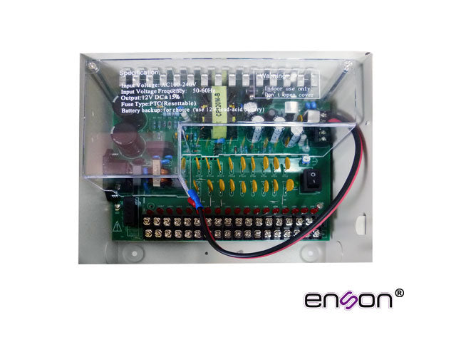 Enson PSB-1218BACKUP componente de vigilancia o detección, Blanco, Alámbrico, 210 x 90 x 265 mm