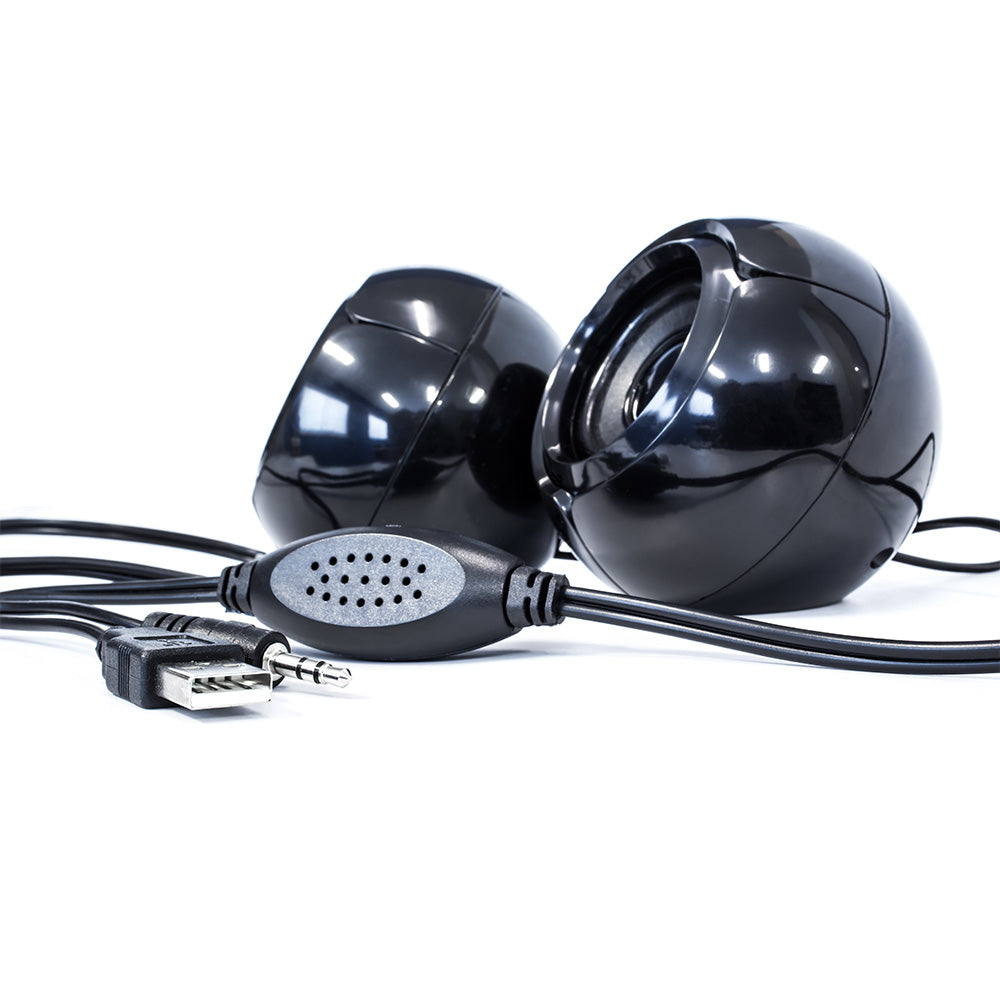 Vorago SPK-105 altavoz De 1 vía Negro Alámbrico 6 W, 2.0 canales, 200 - 20000 Hz