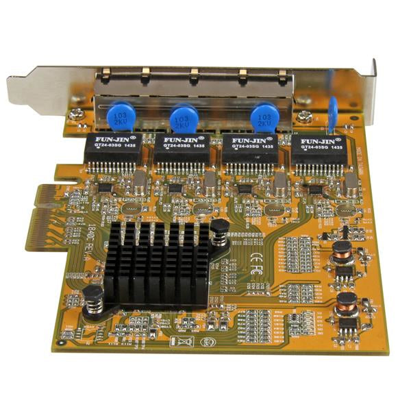 StarTech.com Tarjeta de Red PCI Express Ethernet Gigabit con 4 Puertos RJ45 tarjetas de red Alámbrico PCI Express Ethernet 4