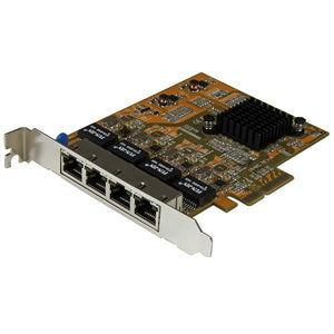 StarTech.com Tarjeta de Red PCI Express Ethernet Gigabit con 4 Puertos RJ45 tarjetas de red Alámbrico PCI Express Ethernet 4