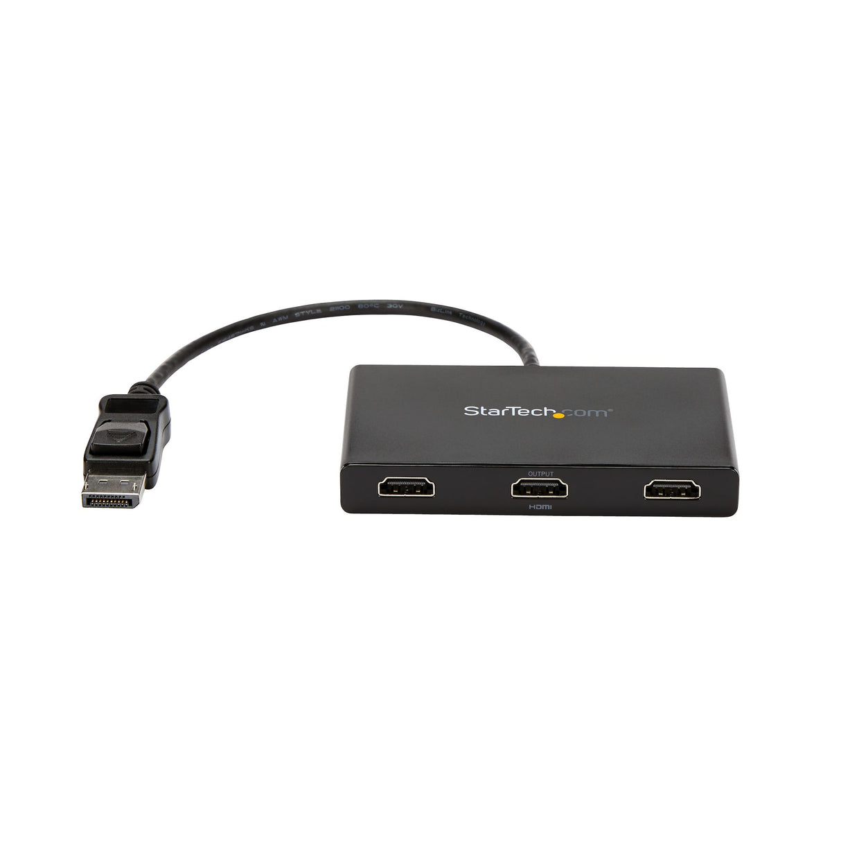 StarTech.com Adaptador Multimonitor de 3 Puertos - Divisor Splitter de Vídeo DisplayPort a 3x HDMI - Hub MST DP a HDMI -1080p Triple - Modo Extendido o Clonado - Windows Solamente divisores de vídeo DisplayPort 3x HDMI 3 Negro