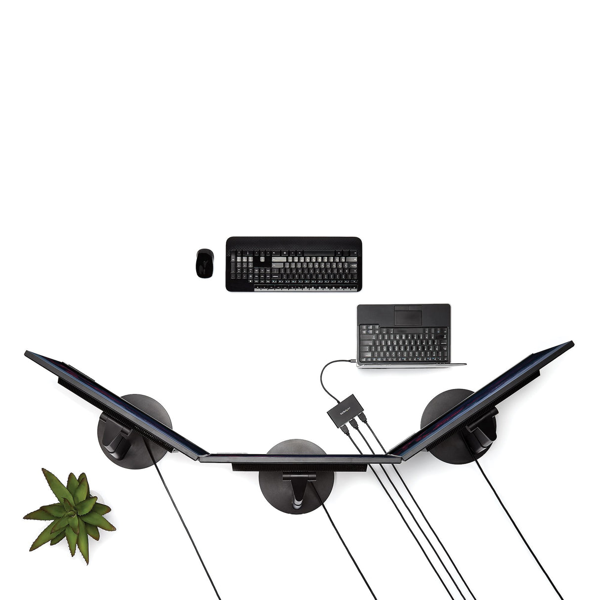 StarTech.com Adaptador Multimonitor de 3 Puertos - Divisor Splitter de Vídeo DisplayPort a 3x HDMI - Hub MST DP a HDMI -1080p Triple - Modo Extendido o Clonado - Windows Solamente divisores de vídeo DisplayPort 3x HDMI 3 Negro