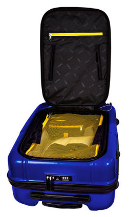Skypeak PRL-200190206BL equipaje Maleta Caparazón duro Azul 36.96 L Policarbonato (PC), Poliéster, 4 rueda(s), 360°, Can
