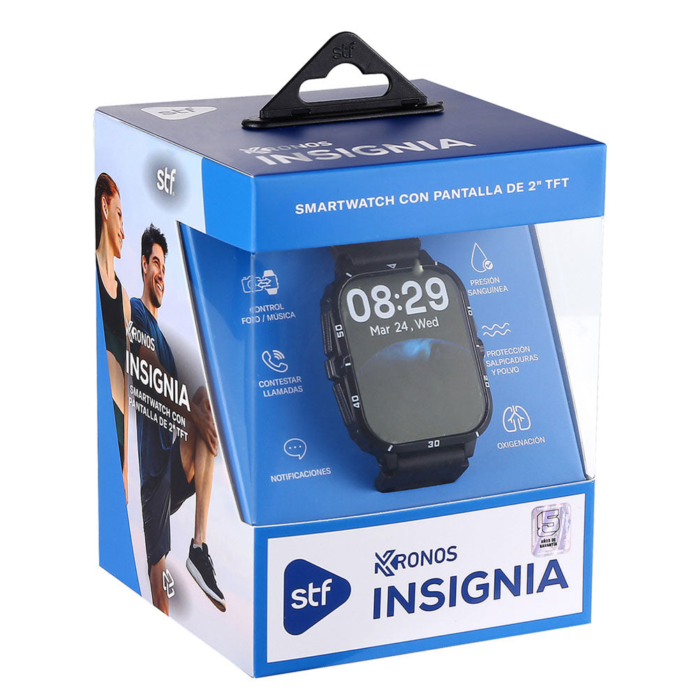 STF ST-W49759 reloj inteligente y deportivo 5.11 cm (2.01") TFT Digital 240 x 296 Pixeles Pantalla táctil Negro