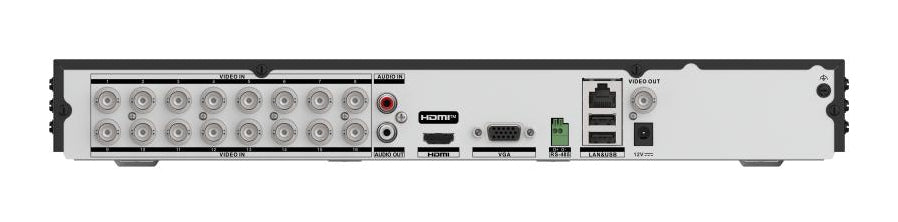 DVR 16 Canales TURBOHD + 16 Canales IP / 8 Megapixel (4K) / Audio Bidireccional