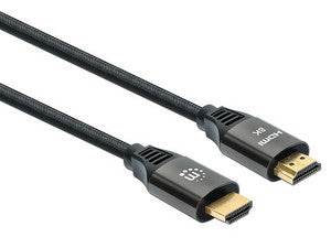 Cable de Video Manhattan HDMI a HDMI, Longitud 2m, Color Negro, 4K Ultra HD, 18Gbps, Ethernet.