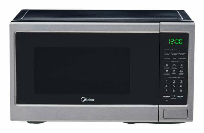 Midea MMDDG11S2SS microondas Gris Solo microondas Mostrador 30 L, Pantalla incorporada, LCD, Botones