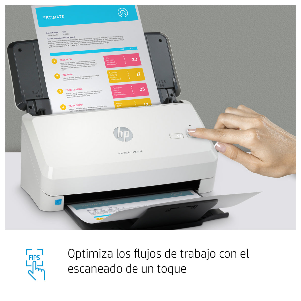 HP ScanJet Pro 2000 s2 Escáner 600 x 600 DPI Si Si 256
