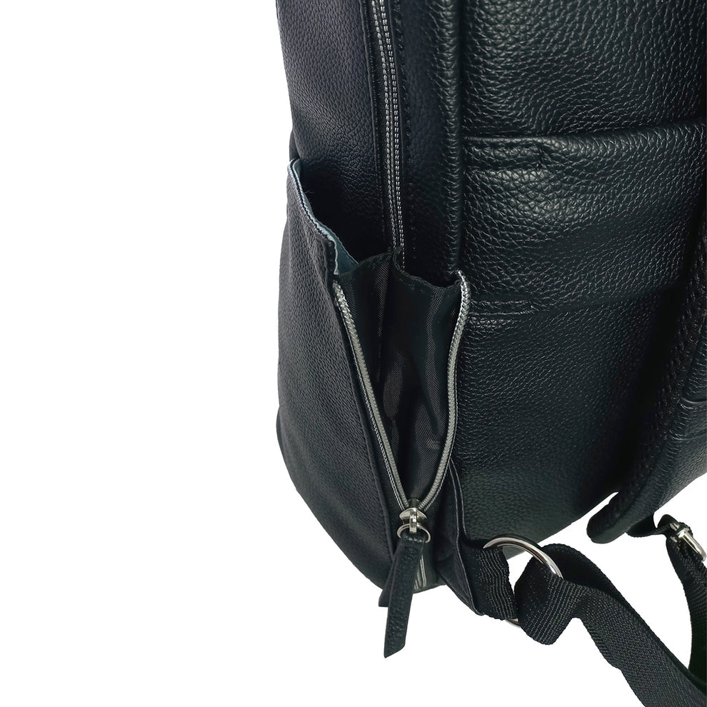GIACOMO MORANI BACKPACK PARA DAMA PVC 14 PULG NEGRO