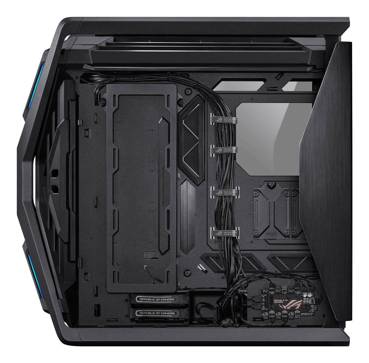 ASUS ROG Hyperion GR701 BTF Edition carcasas ordenador Torre PC Negro, Transparente ATX, EATX, micro ATX, Mini-ITX