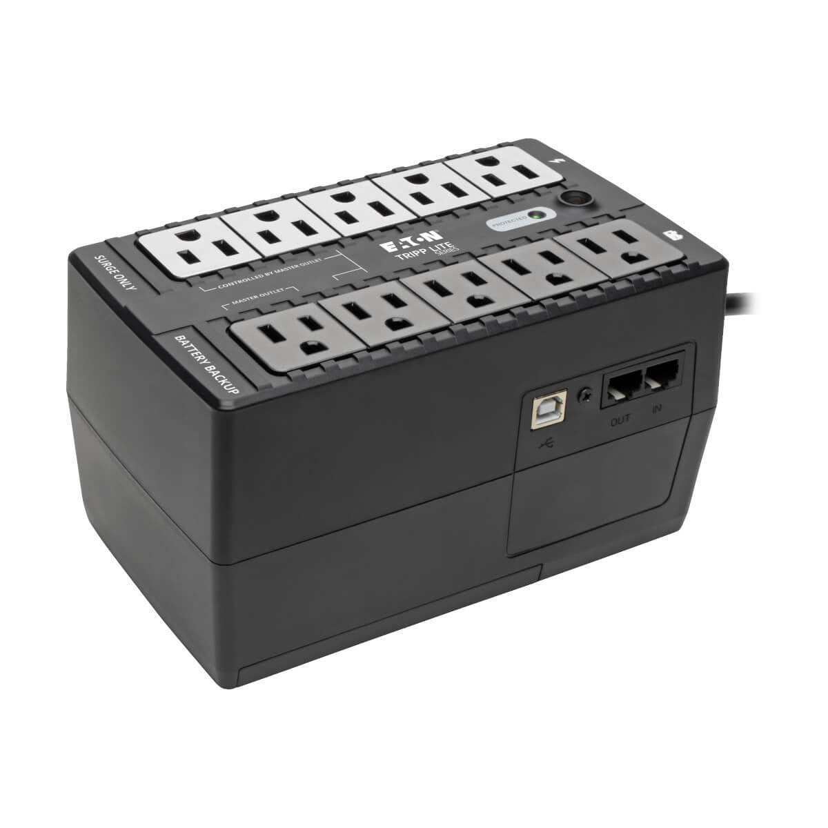 Tripp Lite ECO550UPS UPS No Break Standby de 550VA 300W - 10 Tomacorrientes NEMA 5-15R, 120V, 50/60 Hz, clavija 5-15P, E