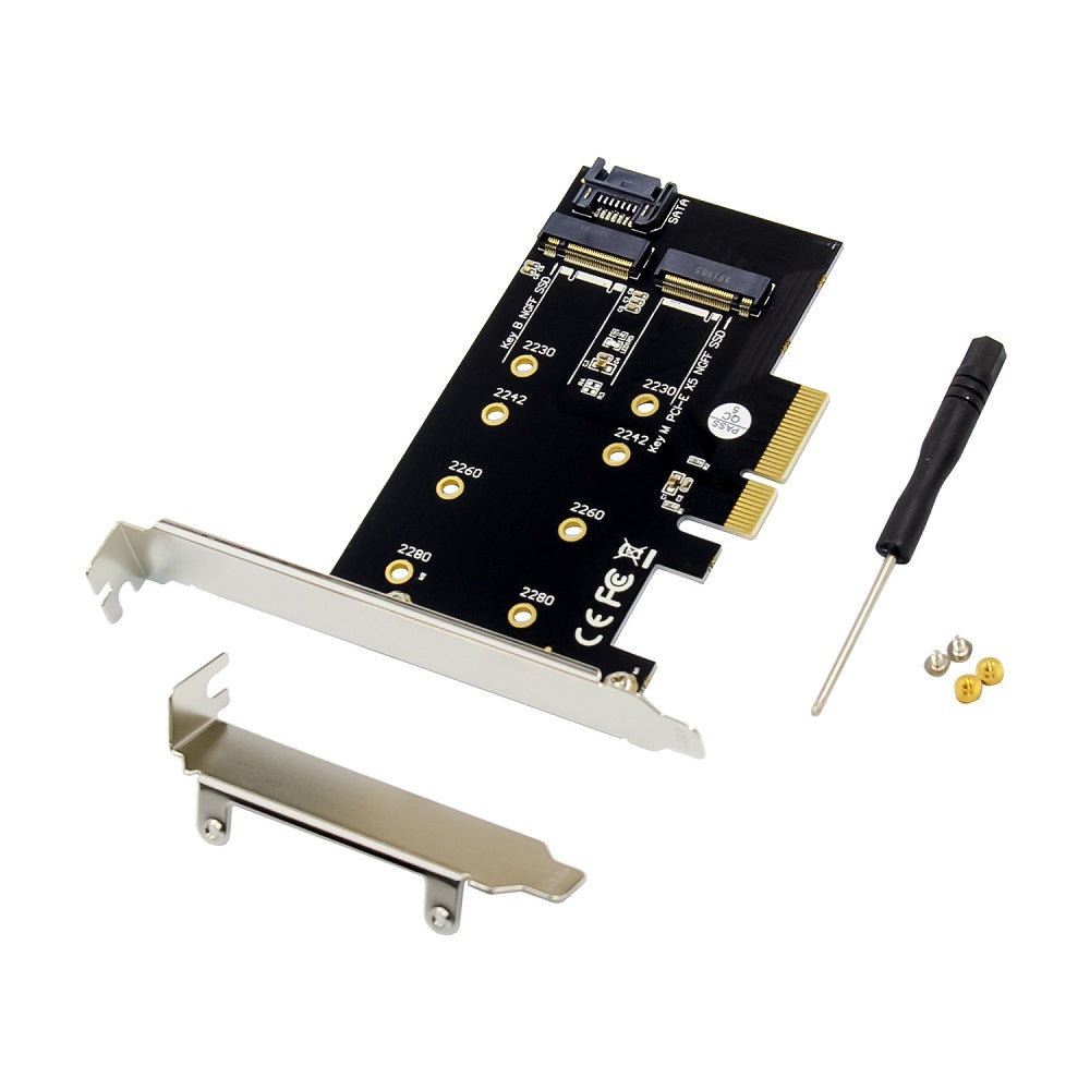 X-Media XM-PEX4-M2MB tarjeta o adaptador de interfaz Interno M.2, PCIe, Masculino, Perfil bajo